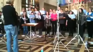 The Eric Whitacre Singers Recording "Alleluia"