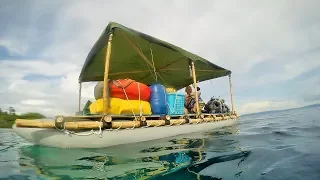 1/3 На самодельном плоту из бамбука по островам Raja Ampat | Индонезия, Раджа-Ампат