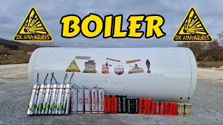 Firecrackers vs indestructible Boiler - THE POLICE CAME! (Again) 🧨