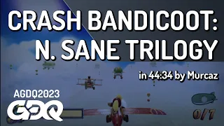 Crash Bandicoot: N. Sane Trilogy by Murcaz in 44:34 - Awesome Games Done Quick 2023