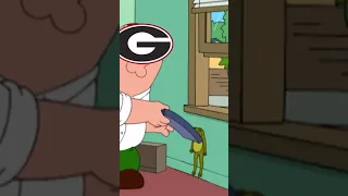 Georgia beats TCU 65-7 in the National champion / Family guy bull frog window clip #shorts #tcu