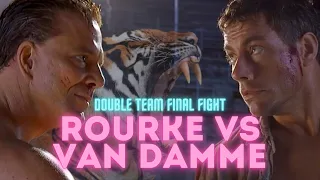 Mickey Rourke vs Van Damme epic final fight scene! Double Team 1997.