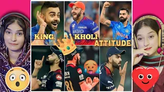 Virat kholi new ATTITUDE video | KING 👑 of  CRICKET 🏏| Pakistani girls Reaction