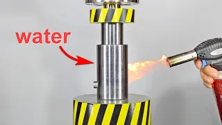 HYDRAULIC PRESS VS EXPANDING WATER