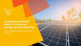 Leveraging demand data for improved energy access planning