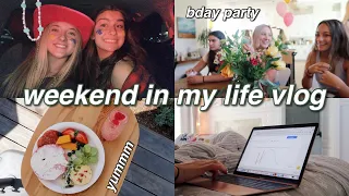 WEEKEND VLOG // football game, bday party, and more