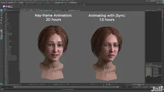 JALI Research Inc. Lip Sync & Facial Animation Time Trial - jSync Technology Efficiency Example