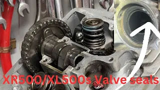 How to change your Valve seals on a 1979, 1980, 1981,1982,1983 XR500, XL500, XL500s Honda Motorcycle