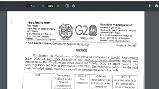 NVS, TGT (Direct basis- 2022)/ Final Result & Selection List Declare/ 14 June 2023/ Latest news