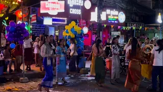 Street 136 Dancing Enjoying for Khmer New Year 2022 Coming Next Week