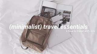 what’s in my carry on │ MINIMALIST TRAVEL ESSENTIALS