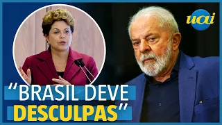 Lula afirma que Brasil 'deve desculpas' a Dilma Rousseff