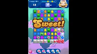 Candy Crush Saga Level 11992 - 3 Stars, 29 Moves Completed
