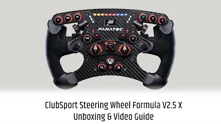 ClubSport Steering Wheel Formula V2.5 X Video Guide