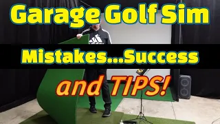 Garage Golf Simulator Mistakes, Success, and Tips 2024!!! #golfsimulator  #golfsimulation  #golf