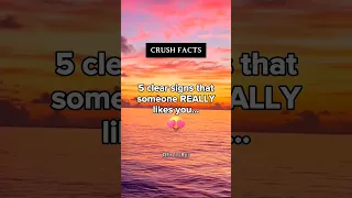 5 clear signs someone REALLY likes you! | Crush Facts 😍 #shorts #psychologyfacts #subscribe