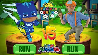 Tag with PJ Masks Catboy vs Blippi World Adventures Run - Gameplay