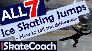 The 7 main jumps in Ice Skating and how to tell the difference - beginners guide!