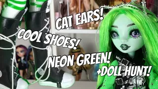 GREEN Shadow High doll!! HARLEY LIMESTONE | Neon Shadow Rainbow Vision review and doll hunt!