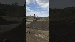 Kx 65 kid hits dirt jump