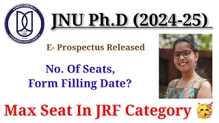 JNU Ph.D Admission 2024-25 #jnu #phd #admission #net #jrf  #score