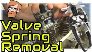 How to Remove Valve Springs (Overhead Valve Removal Tool) • Cars Simplified