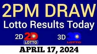 Lotto Result Today 2pm Draw April 17 2024 Swertres Ez2 PCSO Live Result