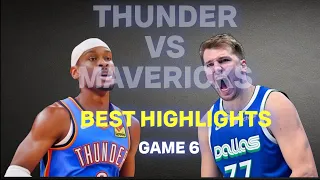 Thunder VS Mavericks  Game 6 BEST HIGHLIGHTS!! May 18, 2024 #nba #basketball #nbahighlights