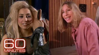 Lady Gaga and Barbra Streisand behind the scenes, decades apart