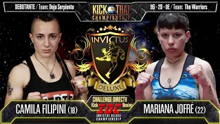 Camila Filipini vs Mariana Jofre   Kick   54Kg