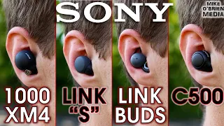 Which Sony Earbuds Are Best? || LinkBuds S vs. WF-1000XM4 vs. LinkBuds vs. WF-C500