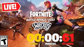 🔴LIVE! - FORTNITE *SEASON 3* TONIGHT! NEW BATTLEPASS! (FORTNITE WRECKED!) (Fortnite Live) !customs