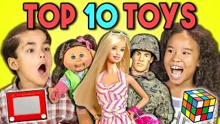 KIDS REACT TO TOP 10 TOYS OF ALL TIME (200th Episode!)