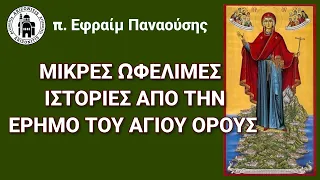 Μικρές ωφέλιμες ιστορίες από την έρημο του Αγίου Όρους - Πατήρ Εφραίμ Παναούσης