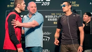 UFC 209 Media Day Staredowns (with commentary)