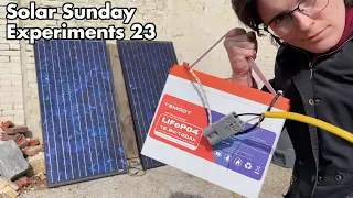 Solar Sunday Experiments 23: TEMGOT LiFePo4 12v 100AH self-heating battery review with MPPT system.