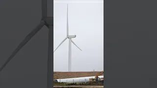 300 metre wind turbine taken down in #stormeunice