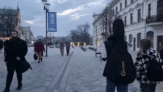 Lublin Walking Tour in The Center of City 4K