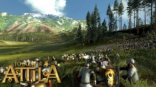 VIKING AMBUSH IN THE ALPS | TOTAL WAR ATTILA | AGE OF VIKINGS MOD