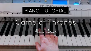 How to play: Game of Thrones Main Theme - Full Piano Tutorial