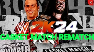 WWE 2K24 Shawn Michaels Vs. The Undertaker Casket Match Royal Rumble 1998