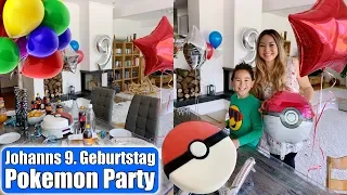 Johanns Geburtstagsparty 🎂 Pokemon Torte & Geschenk auspacken! Überraschung machen | Mamiseelen