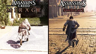 Assassins Creed Mirage vs Syndicate - Parkour Gameplay Comparison