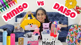 Miniso VS Daiso Haul!🛍🎀🤩✨️ | Riya's Amazing World