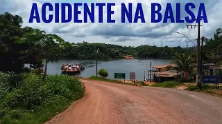 BALSA NO RIO XINGU. NEGLIGÊNCIA DO MOTORISTA DA KOMBI CAUSA ACIDENTE NA TRAVESSIA]