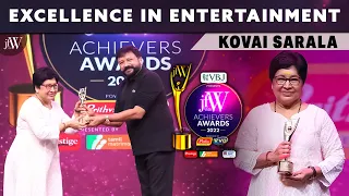 Kovai Sarala - Excellence in Entertainment | Jayaram | Mimicry | JFW Achievers Awards 2022