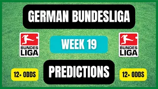 German Bundesliga Week 19 | Betting Tips | Football Predictions Today | Today Predictions