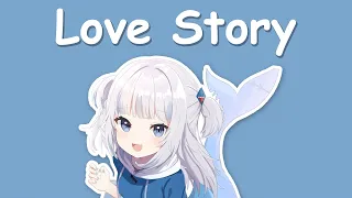 【Hololive Song / Gawr Gura Sing 唱歌】Taylor Swift - Love Story (with Lyrics)