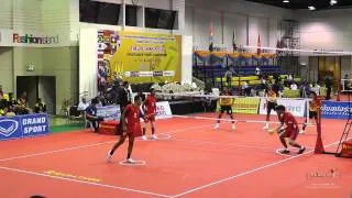 Kings Cup 2014 Sepak Takraw Indonesia vs. Malaysia 1st Regu - Team event