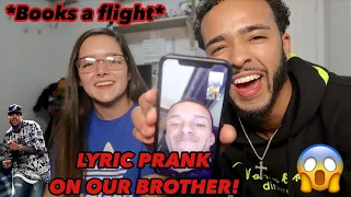 CHRIS BROWN "SAY GOODBYE" LYRIC PRANK ON OUR BROTHER !!! 😂😂